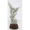 GTBITALY 40.049.30 007 St. Michael Archangel Statue on Wooden Base