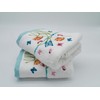 Lex's Linens Floral & Butterfly Embroidered Towels (Pack of 2