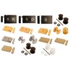 Rim Door Locks & Knobs with Sashlock/Dead Lock Brass/Chrome/Satin/Plastic Sets