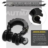 AUTMATCH D Ring Shackle Isolators Washers Kit - 2 Rubber
