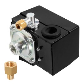 23474661-C Pressure Switch Used for Single Stage Compressor SS3 & SS5, Air Compressor Pressure Switch Control 95-125 PSI with On/Off Lever and Unloader Valve