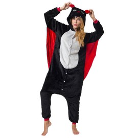 Katara 1744 Bat Costume Suit Onesie / Jumpsuit Onesie Bodysuit for Adults, Women, Men, Pyjamas, Unisex – Many Different Animals