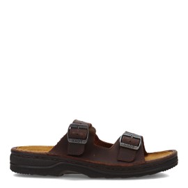 NAOT Men's Mikael Flat Sandal, Brown, 44 EU/11 M US