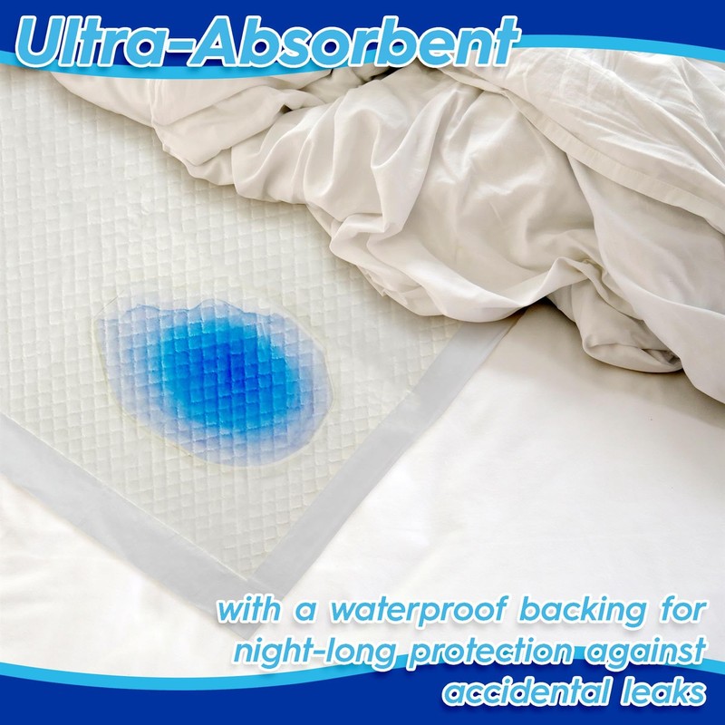 Harbour Housewares Disposable Incontinence Bed Pads - 60cm x 89cm