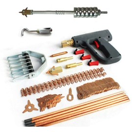 MUSESPANI 86x Dent Repair Puller Kit Car Tools Hand Body Spot Welder Gun Welding Machine,Dent Puller Welder Kit Car Body Spot Repair Device Stud Welding Hammer Gun Set