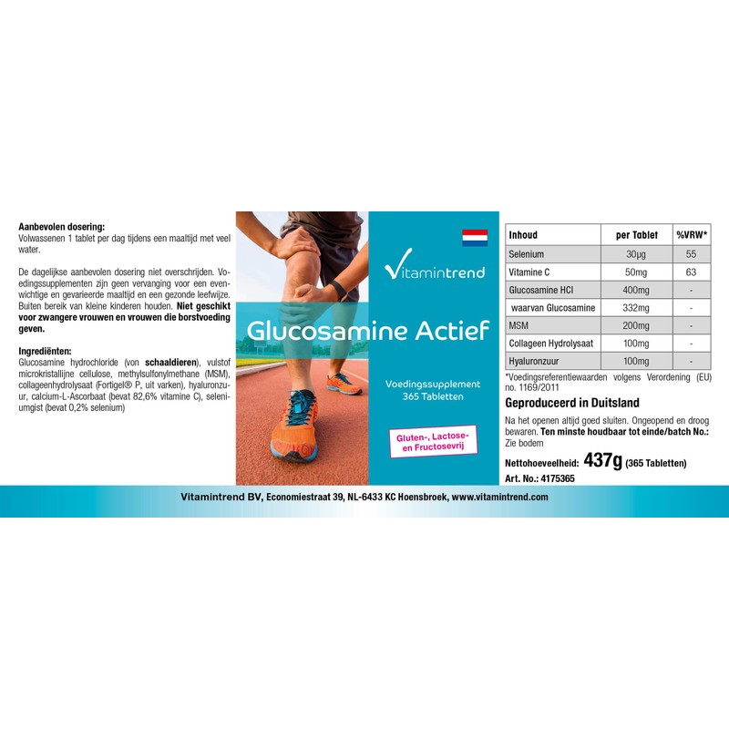Glucosamine Tablets - High Dose - 365 Tablets - with