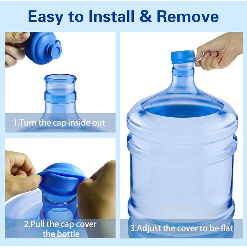 EcoForm 5 Gallon Reusable Water Bottle including 2 Reusable Silicone