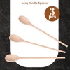 HANSGO 3PCS Long Handle Cooking Spoons, 14 Inch Long Wooden
