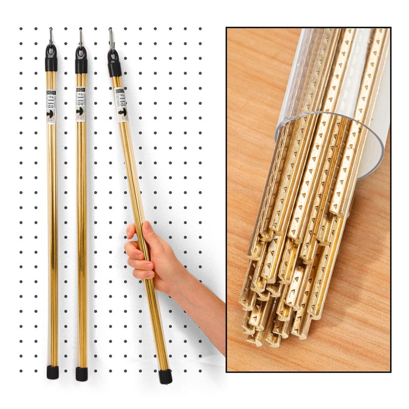 StewMac Gold Fretwire Wide/Pyramid for Guitar & Stringed Instruments, 46-foot