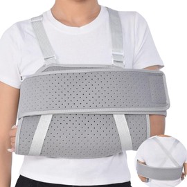 QEWDAEQ Cabestrillo inmovilizador de hombro adulto Ajustable, Brazo Izquierdo y Derecho para Hombres y Mujeres, para Aliviar el Dolor Del Manguito Rotado