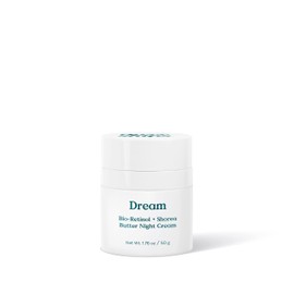 Three Ships Dream Bio + Shorea Butter Night Cream – Vegan Night Moisturizer Face Cream Hydrates – As Seen on Dragons’ Den – Bio Cream for All Skin Types, 50g
