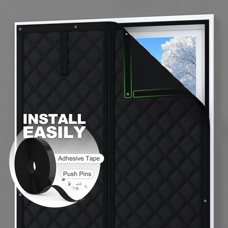 AGHITG Thermal Window Cover, 30" X 56" Window Insulation for