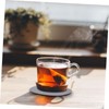 MAGICLULU 1Pc Black Acrylic Cup Mat Creative Heat Insulation Coaster