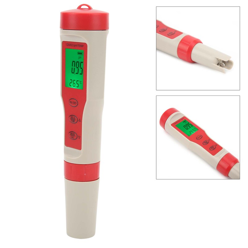 4 in 1 Water Quality Test Pen Portable PH/EC/TDS/Temperature Analyzer