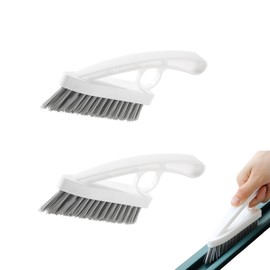2 PCS Groove Cleaning Brush Professional V Shape Window Track Cleaning Tools Window Track Cleaner Hard Bristle Grout Corner Scrubber Brush Tool Crevice Cleaning Brush for Window Sill,Door Track