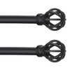 Curtain Rods for Windows 48 to 84, 2 Pack 5/8