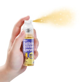 Shimmer Gold Edible Glitter Spray 8g, 100% Food Grade, Kosher & Halal, Shimmer Powder glitter for Drinks, Cocktail, Cupcake, Desserts