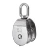 sourcing map M50 Double Pulley Block, Stainless Steel Swivel Rigging