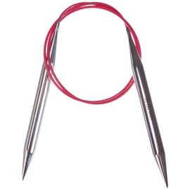 KnitPro 80 cm x 10 mm Nova Fixed Circular Needles, Silver