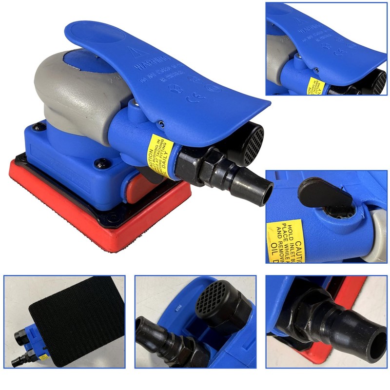 GZKTY Compressed Air Sander 75 x 100 mm, Random Orbital