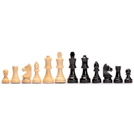Husaria Staunton Tournament No. 5 Chessmen with 2 Extra Queens and Wooden Box, 3.6-inch Kings