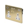 Soho Lighting Brushed Brass 2 Gang USB A + C