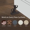 YukaBa Home Locomotion Stretching Cat Door Stopper, Black (Cat B-1
