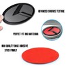 2Pcs K Logo Front Hood Trunk Emblem Badge Compatible with