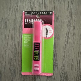 Maybelline Great Lash Curved Brush Washable Mascara, Very Black 121, 0.43 fl oz