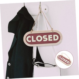 Gogogmee Closed Open Hanging Plaque Rustic Home Decorations Double Sided Open Closed Sign for Store Cafe Bar Restaurant Door Hanger for Business Display