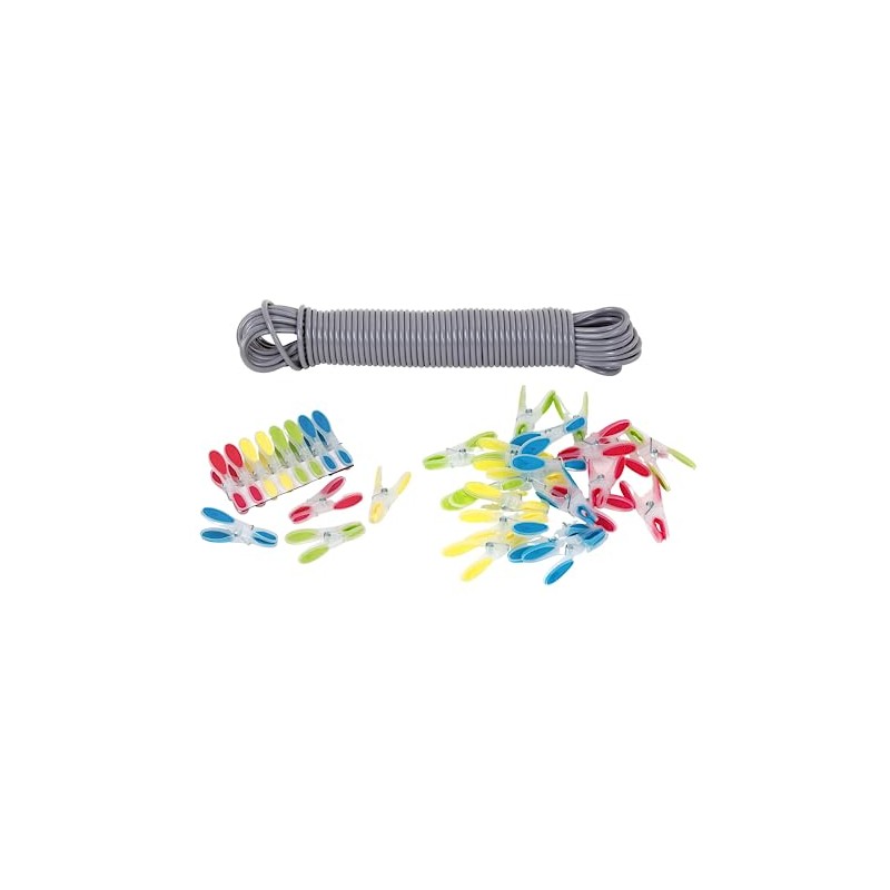 25m Washing Line rope Extra Strong Steel Core 3.5mm Indoor/Outdoor