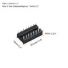 sourcing map DIP IC Chip Socket Adapter Flat Pin 16P