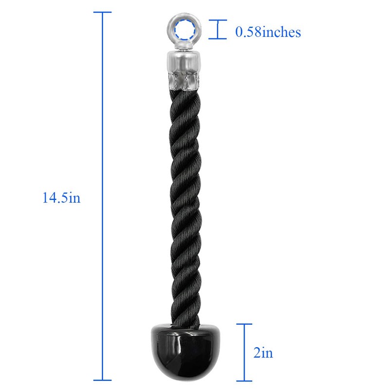 Luwint Tricep Rope Cable Attachment, Heavy Duty Coated Pull Down