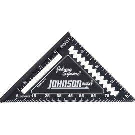Johnson Level & Tool Manufacturing 1904-0450 4.5" Johnny Square Professional Easy-Read Finish Square