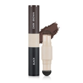 EONFAVE Zweifarbig Wasserdicht Haarpuder, Haarsofortige Deckunge Volumen Puder, Lang Anhaltend Kaschieren Retouch Haaransatz Puder For Breiten Stirnseite Haaransatz Farbe (02 braun & mittelbraun)