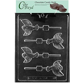 Cybrtrayd Life of the Party Hummingbird Lolly Animal Chocolate Candy Mold in Sealed Protective Poly Bag Imprinted with Copyrighted Cybrtrayd Molding Instructions