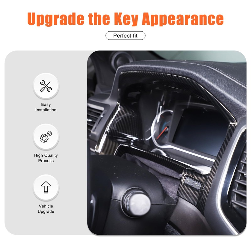 Heutamo Dashboard Panel Frame Trim Cover Compatible with Honda Pilot
