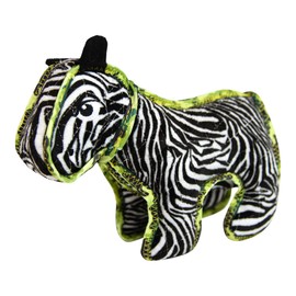 Outward Hound Xtreme Seamz - Squeaky Plush Toy for Dogs - Reinforced Dense Filling - Zebra