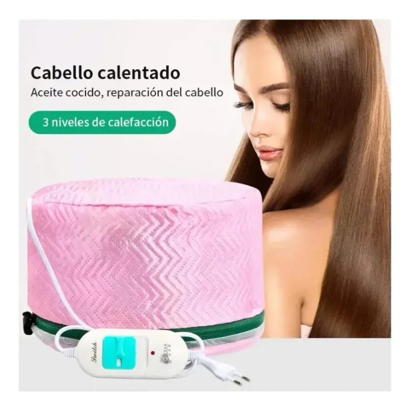 Gorro Térmico Eléctrico Portátil Para Tratamiento De Cabello