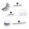 Healeved 3sets Long Thick Natural Look Cross Eyelashes Individual False
