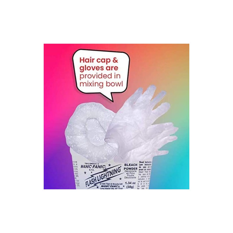 Manic Panic Flash Lightning Hair Bleach Kit 40 Volume.