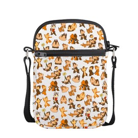 AKTAP Cartoon Character Gifts Chip Dale Crossbody Bag Squirrel Lover Gifts for Movie Fans Always Remember You’re Braver (CB, chip Mini CB-HT)