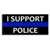 8" I SUPPORT POLICE Bumper Sticker Vinyl Decal Blue Lives Matter Cops Heroes
