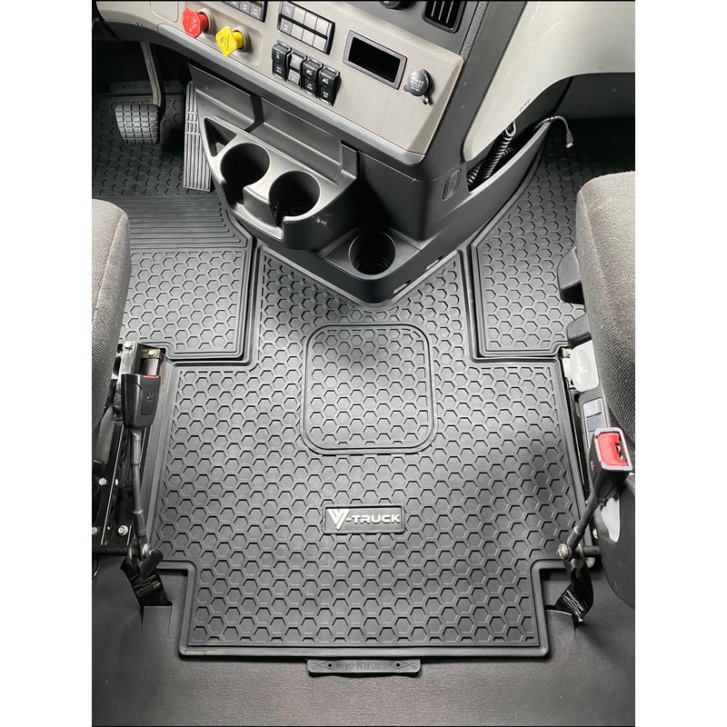 V-TRUCK CORP Rubber Floor MATS for Freightliner Cascadia 116 &
