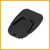 Partuto Motorcycle Kickstand Support Extension Pad Black 9x5.8x0.8cm Replacement