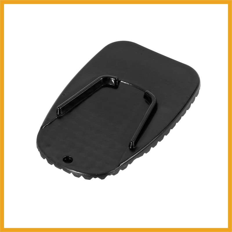 Partuto Motorcycle Kickstand Support Extension Pad Black 9x5.8x0.8cm Replacement