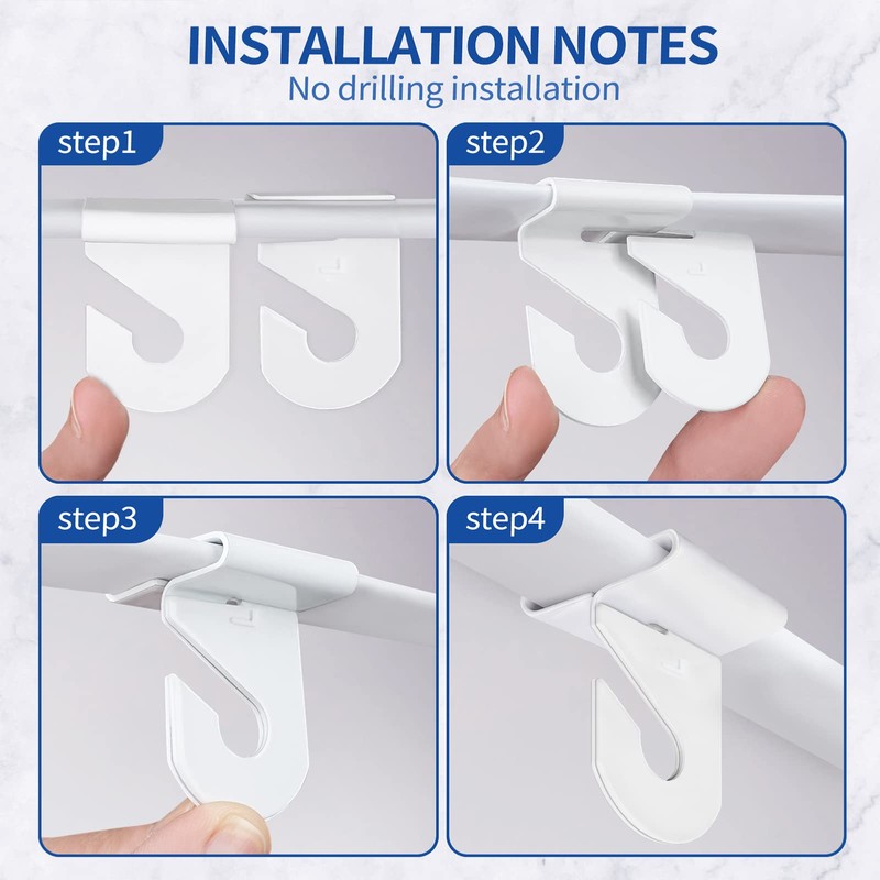 Wakhow 10 Pairs Drop Ceiling Hooks for Hanging, Suspended Track