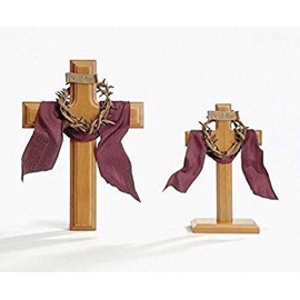 Roman Inc. Crown of Thorns Standing Cross - Communion Confirmation Easter Gift Religious 13145