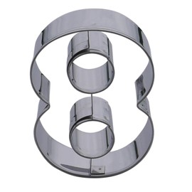 Number Eight Cookie Cutters- Stainless Steel