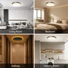 Lightania 15 Inch Flush Mount Ceiling Light with Remote Control